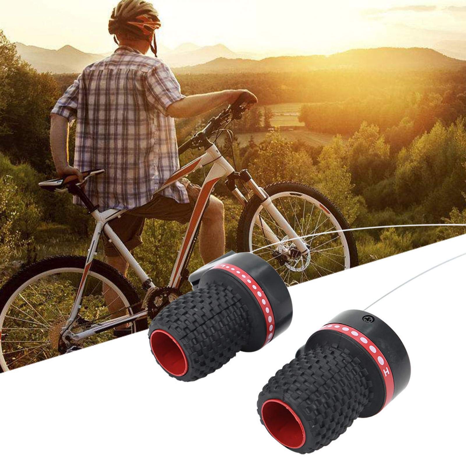 Dźwignia zmiany biegów roweru Rower górski Przerzutka zmiany prędkości Uchwyt Twist Grip Kabel zmiany biegów
