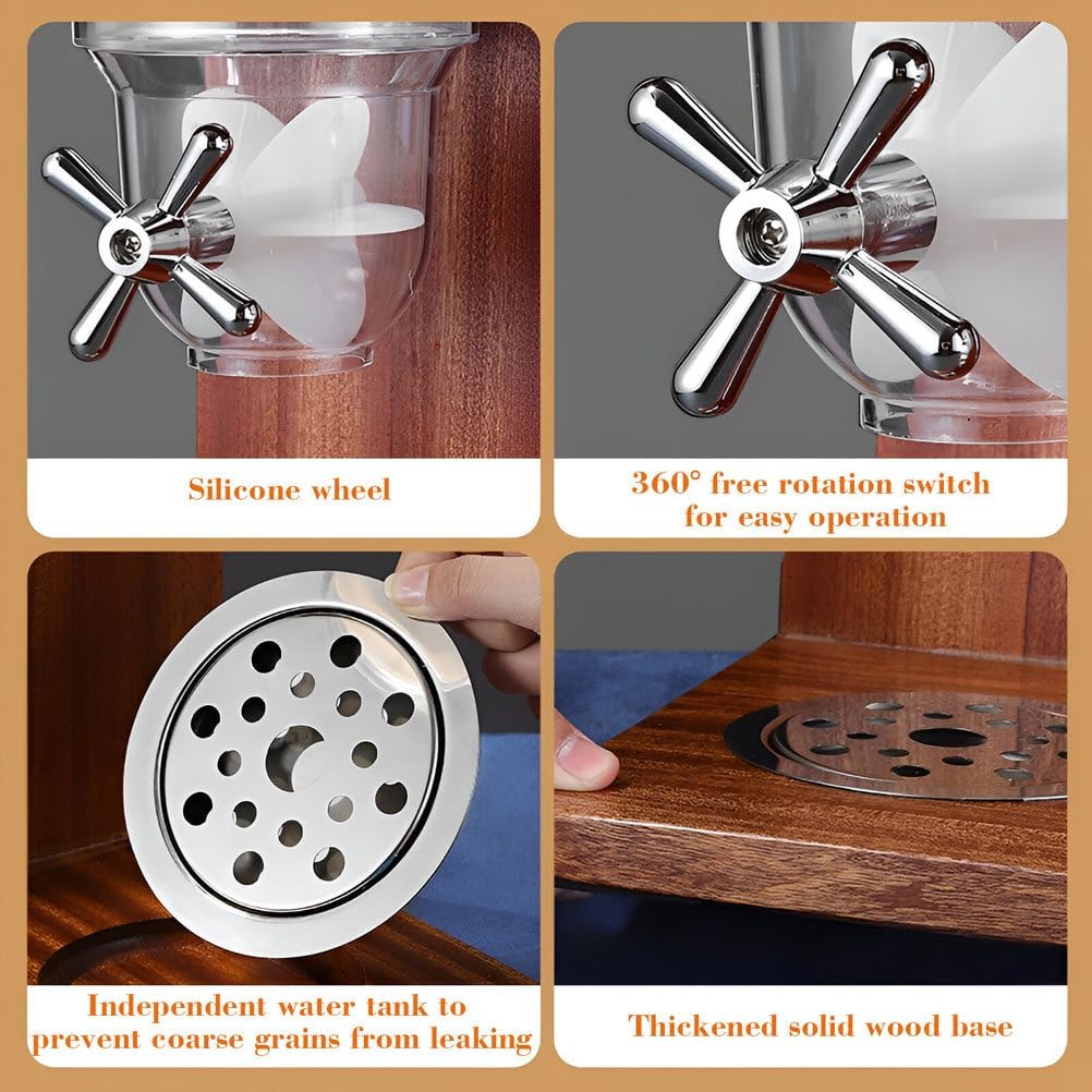 AIZYR Dispenser Countertop Food Dispenser, Cereal Dispenser Dry Food Containers Storage for Store Oatmeal, Coffee Bean, Nuts, Candy,7L