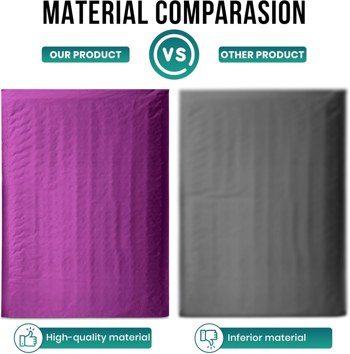 Levex - #0000 4" x 6" [500 Pack] Purple Poly Bubble Mailers, Padded Envelope Mailers, Packing Envelope & Mailing Bags for Shipping