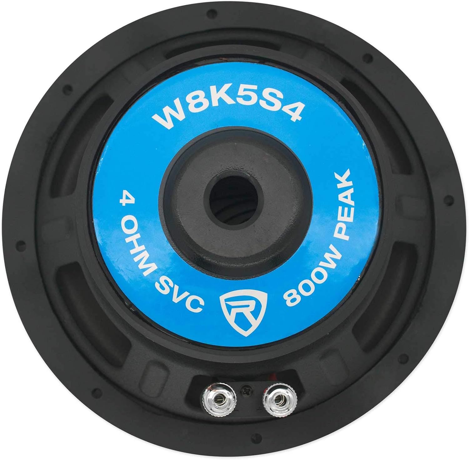 Rockville K5 W8K5S4 800W Peak/200W RMS 8-Inch Car Audio Subwoofer 4 Ohm, CEA Rated, 3.54" Mounting Depth, Magnet, Non-Pressed Paper Cone, for Car Audio Installations