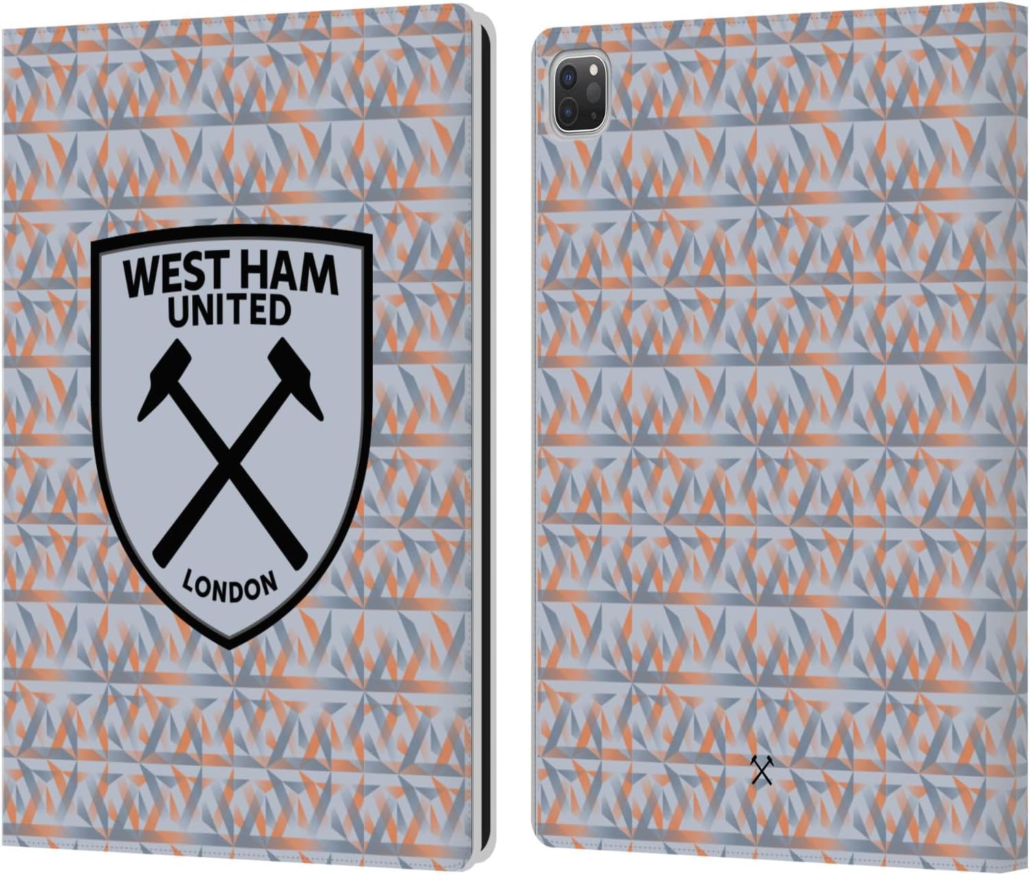 Head Case Designs Officially Licensed West Ham United FC Home 2022/23 Crest Kit Leather Wallet Case Compatible with Apple iPad Pro 11 M4/M5 2024/2025
