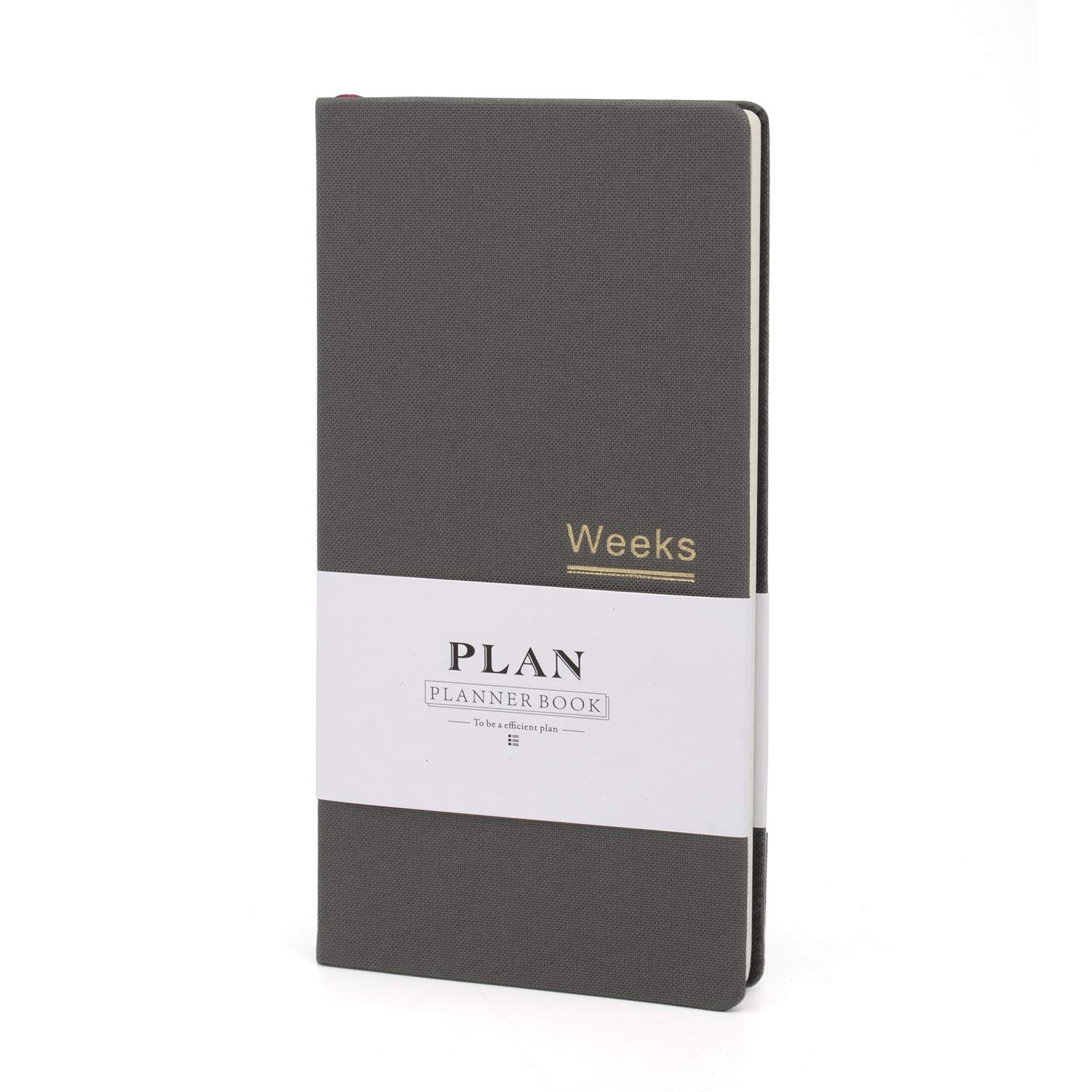 Weekly Pocket Planner Monthly Reminder Undated Notebook Life Planner Hoboni Week -12 Months –Hard Cover