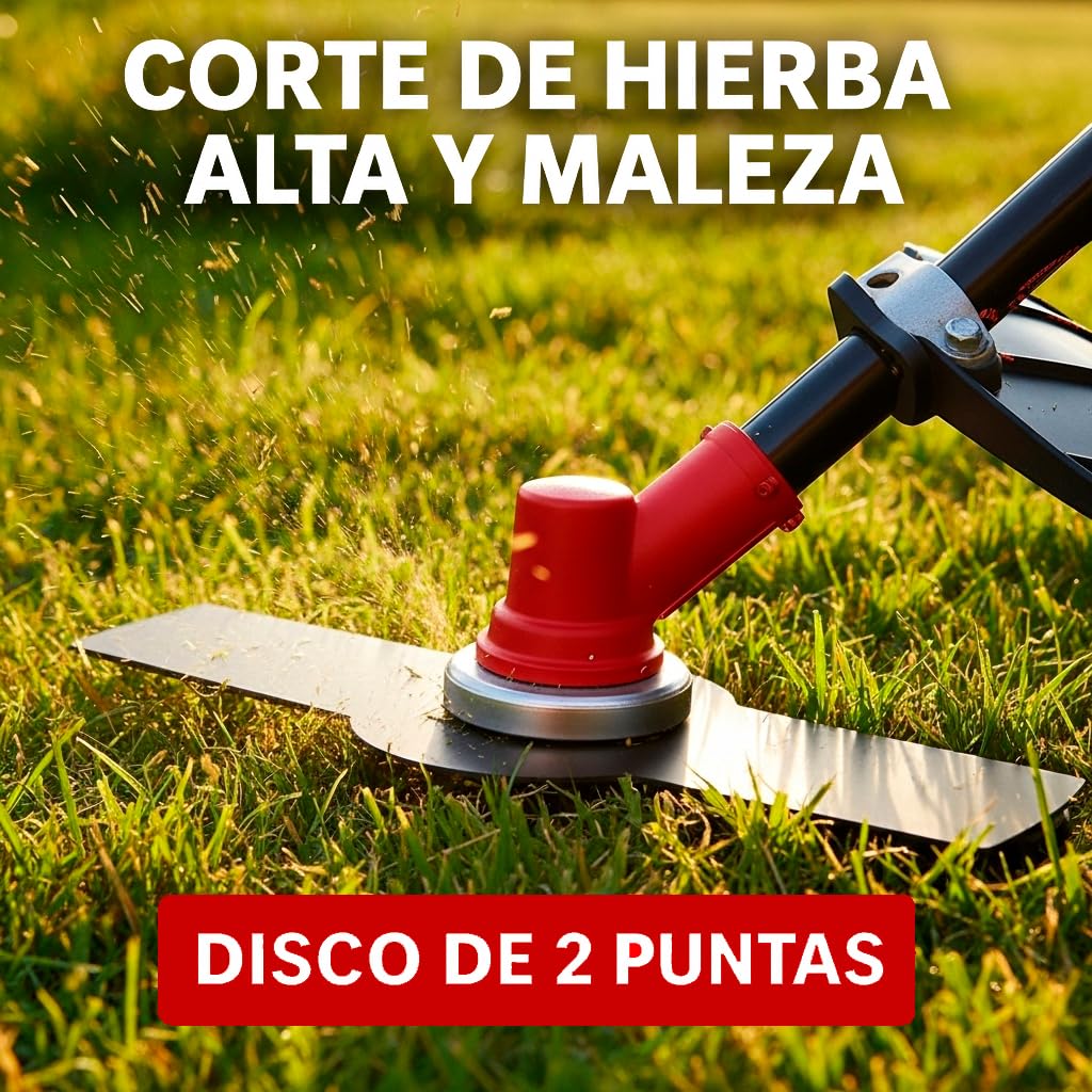 Synergy Desbrozadora Multifunción 7 en 1 65cc 4,9CV – Motor 2T, Motosierra, Cortasetos, Kit de protección, Discos y Arnés Profesional
