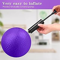 Vista 5 de 24 bolas de Dodgeballs a granel de 6 pulgadas, bolas inflables de goma deportivas con una bomba de mano para niños y adultos, juegos de pelota