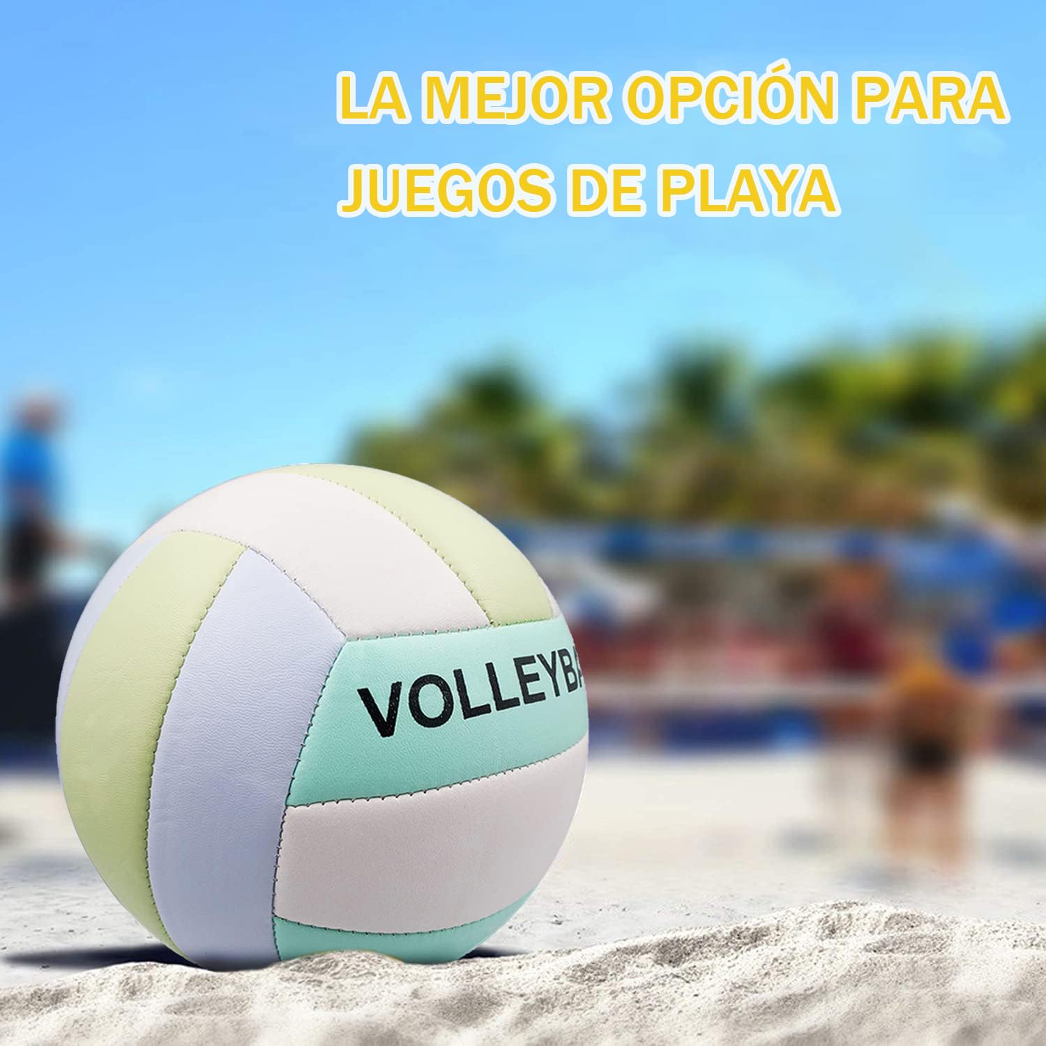 Pelota Voleibol,Balon Voley Playa,Tacto Suave Voleibol de Playa,Unisex-Adult,