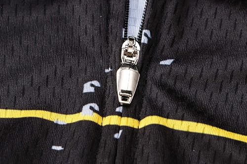 Miniatura 6 de New Pro - Camiseta de ciclismo de manga corta con cremallera completa para hombre EE UU 1cd6086a, A2, Acd6108, Black, Blue Yellow, C Black, C Blue,