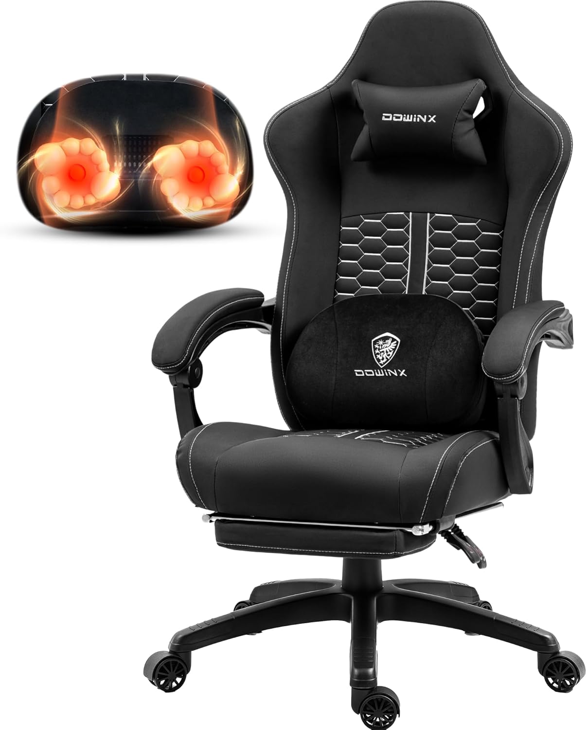 Gaming Stuhl mit Massage und Sitzheizung Gaming Stuhl mit Massage und Sitzheizung