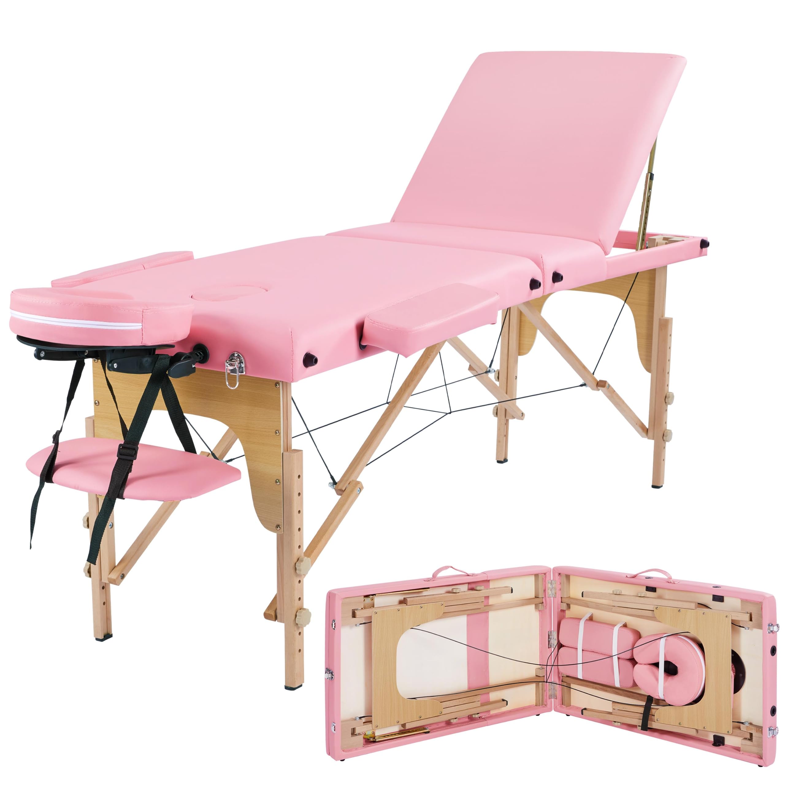 Yaheetech Portable Folding Massage Table, 22 Inch Width