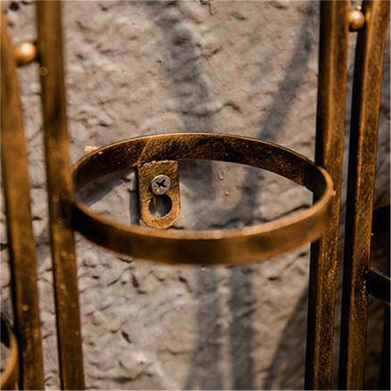 Versatile Portabottiglie Vintage da Parete in Ferro battuto
