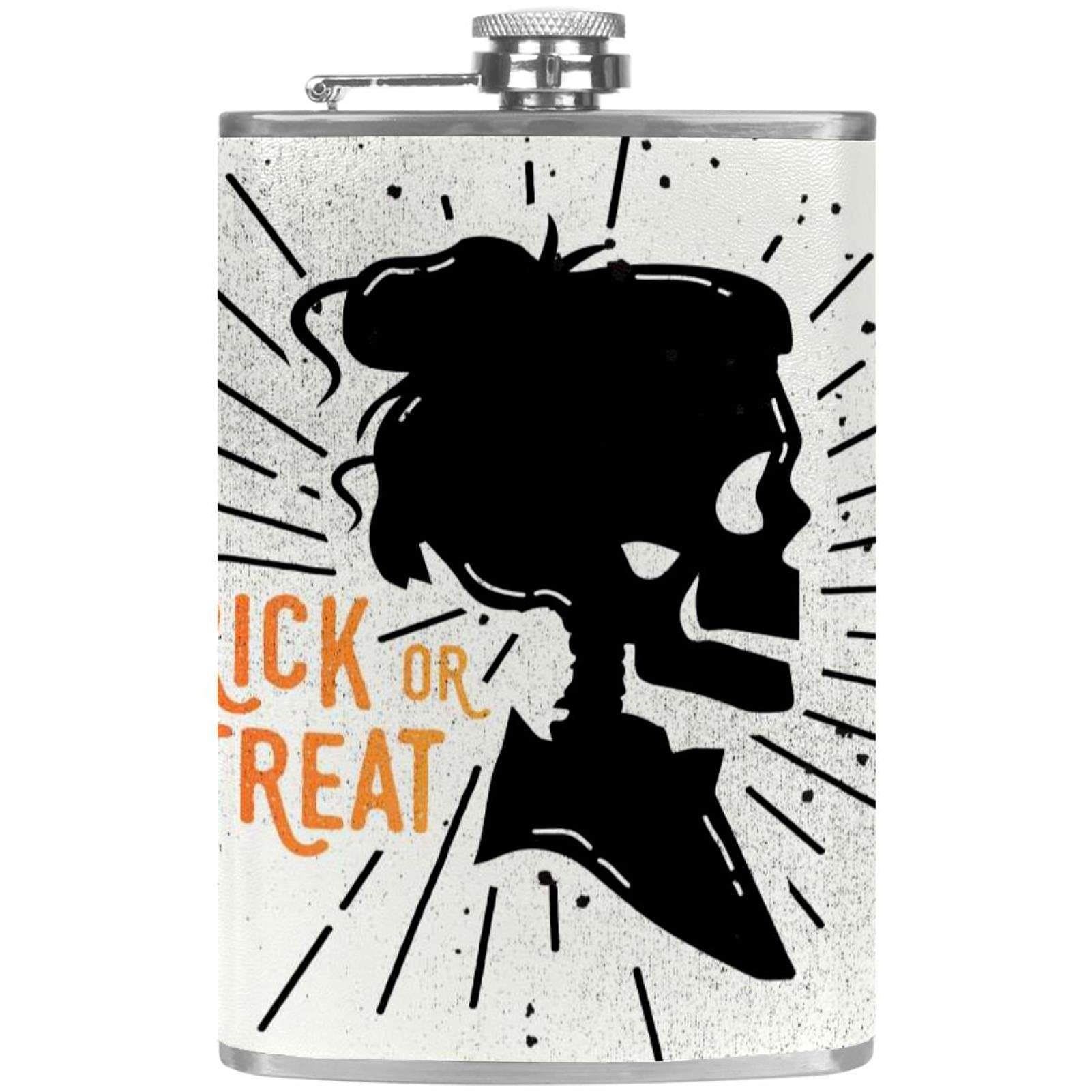 Flasque pour rhum et vodka avec entonnoir le cadeau parfait pour Halloween et fêtes