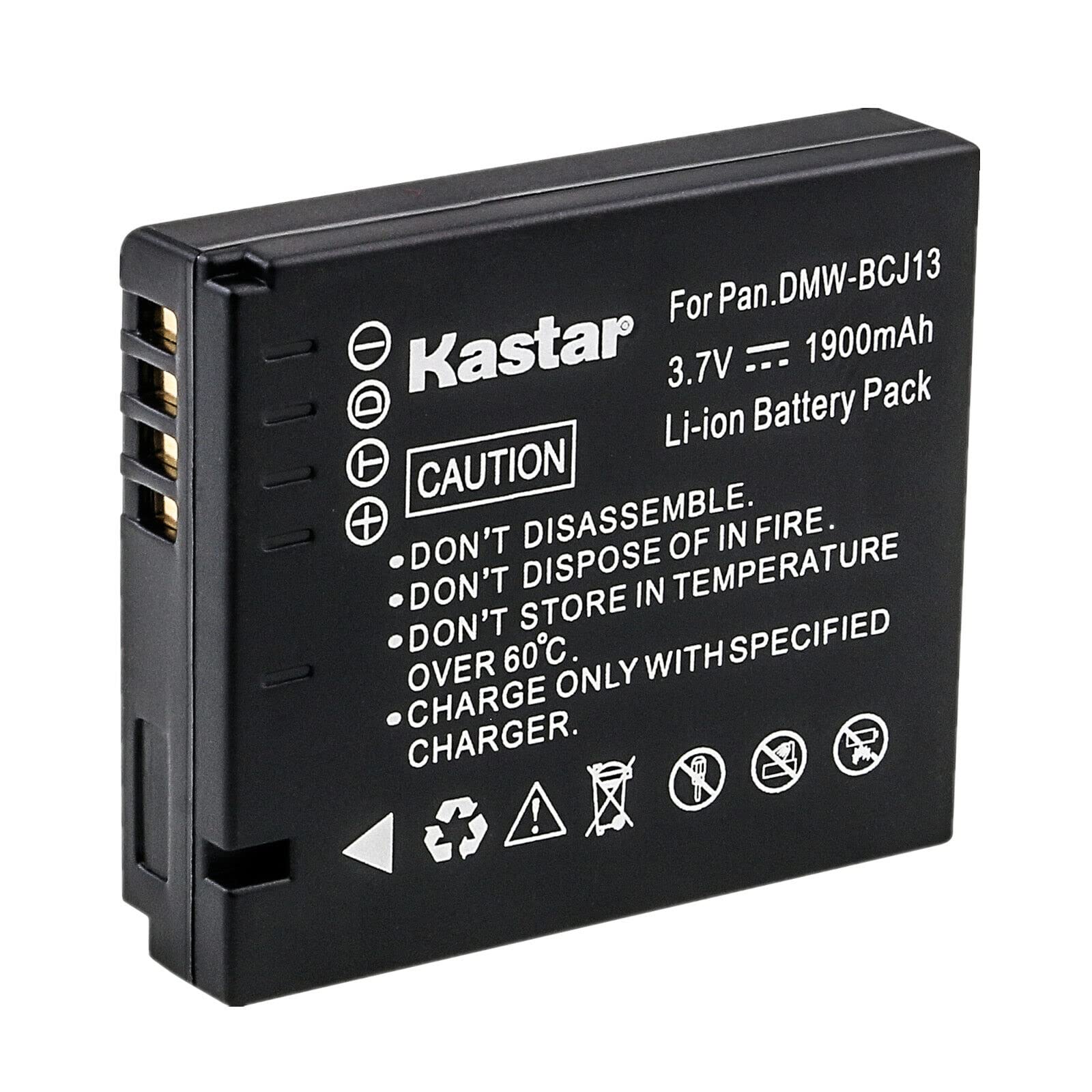 Kastar 1-Pack DMW-BCJ13 Battery Replacement for Panasonic DMW-BCJ13E DMW-BCJ13PP Battery, DE-A81 DE-A81B, DE-A82 DE-A82B Charger, Panasonic Lumix