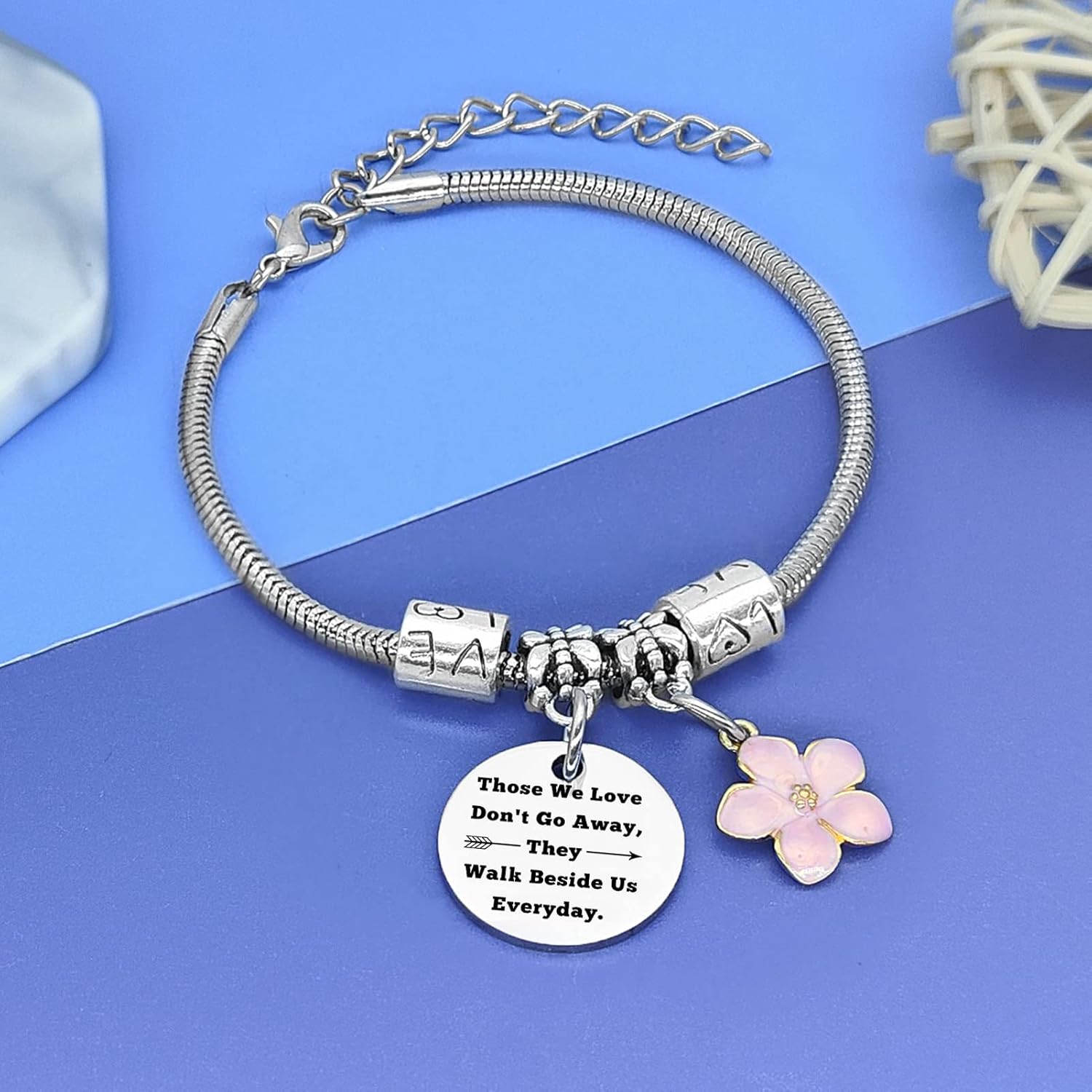 Sympathy Gift Bracelet Memorial Jewelry Gift for Loss of Mom Dad Bereavement Condolence Memorial Gifts for Mom In Memory of Dad Loss Jewelry Gifts Sympathy Jewelry Remembrance for Los of Grandpa - Image 4