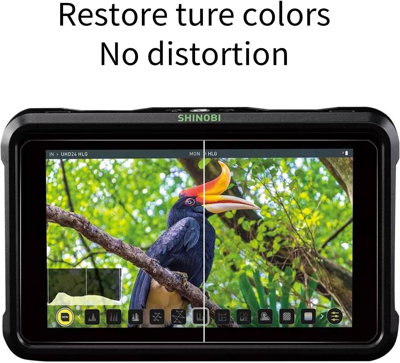 Screen Protector For Atomos Shinobi 5 inch SDI 4K HDMI Camera Monitor, Tempered Film Screen Protector for Atomos Shinobi 5" SDI (2 packs)(Not plastic)