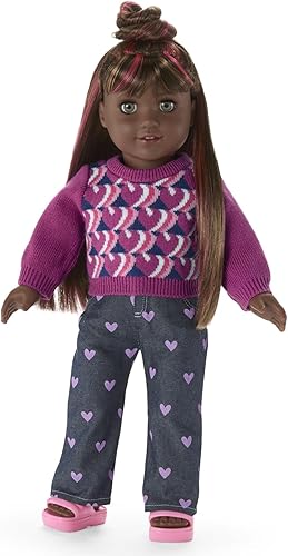 Miniatura 5 de American Girl Truly Me - Conjunto de muñeca de 18 pulgadas para el día escolar con cárdigan, camiseta y par de tenis, para mayores de 6 años