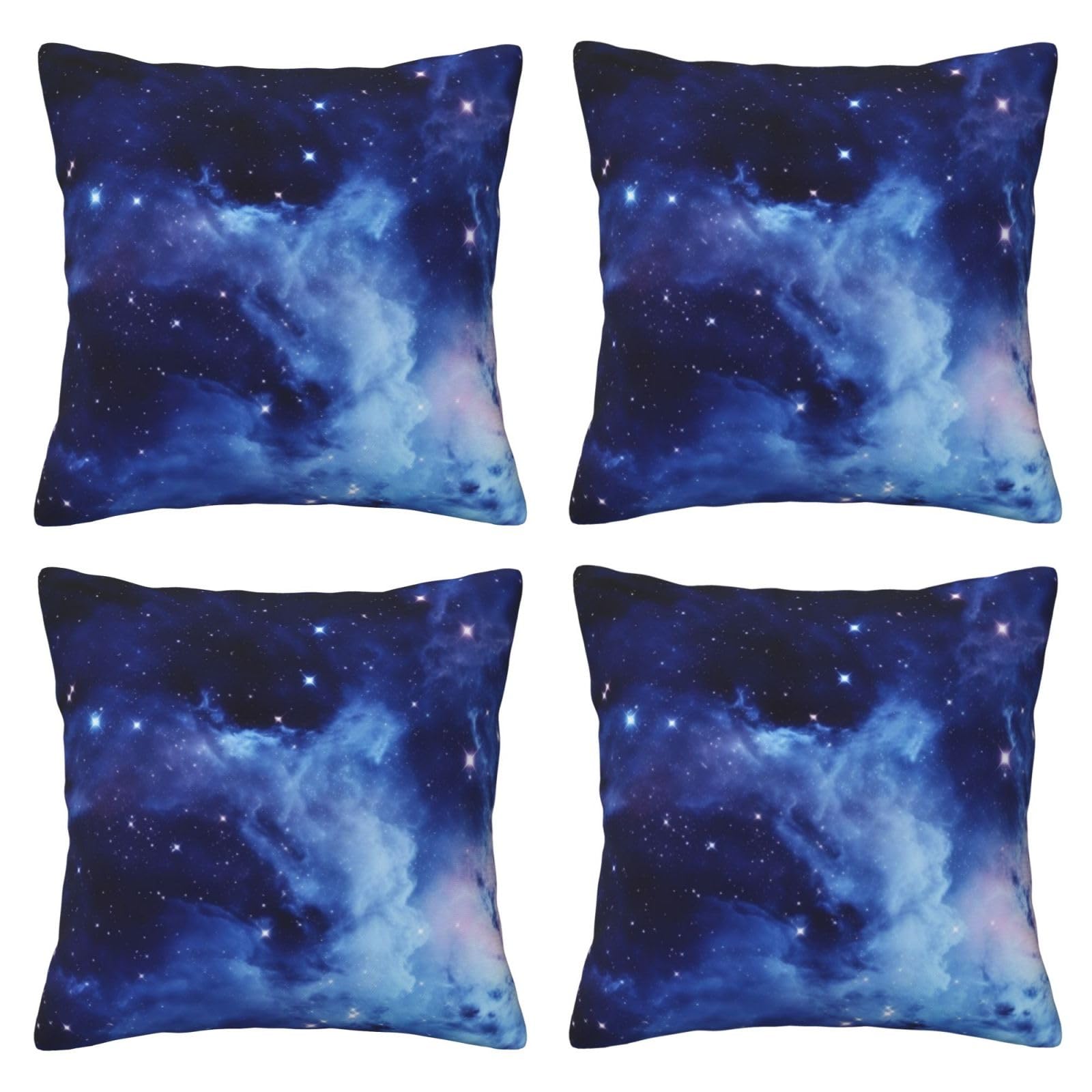 Housse de coussin galaxie douce et carrée 40,6x40,6 cm pour décoration de chambre et canapé salon