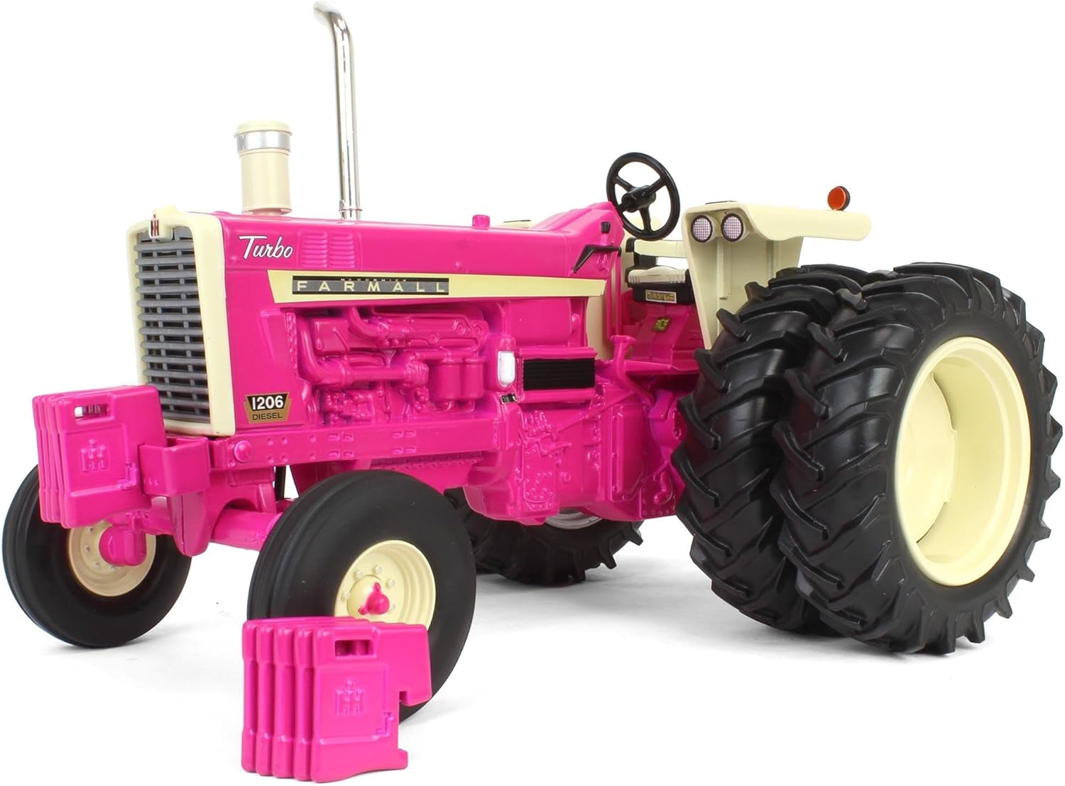 Case IH Pink Limited Edition 1/16 IH Farmall 1206 w/Rear Duals, ERTL Prestige OBT 44382