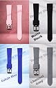 DREAMY 12mm Thick Soft Silicone Waterproof Watch Strap Metal Buckle Replacement for Men & Women - PACK OF 1 (Charcoal Grey) gallery image