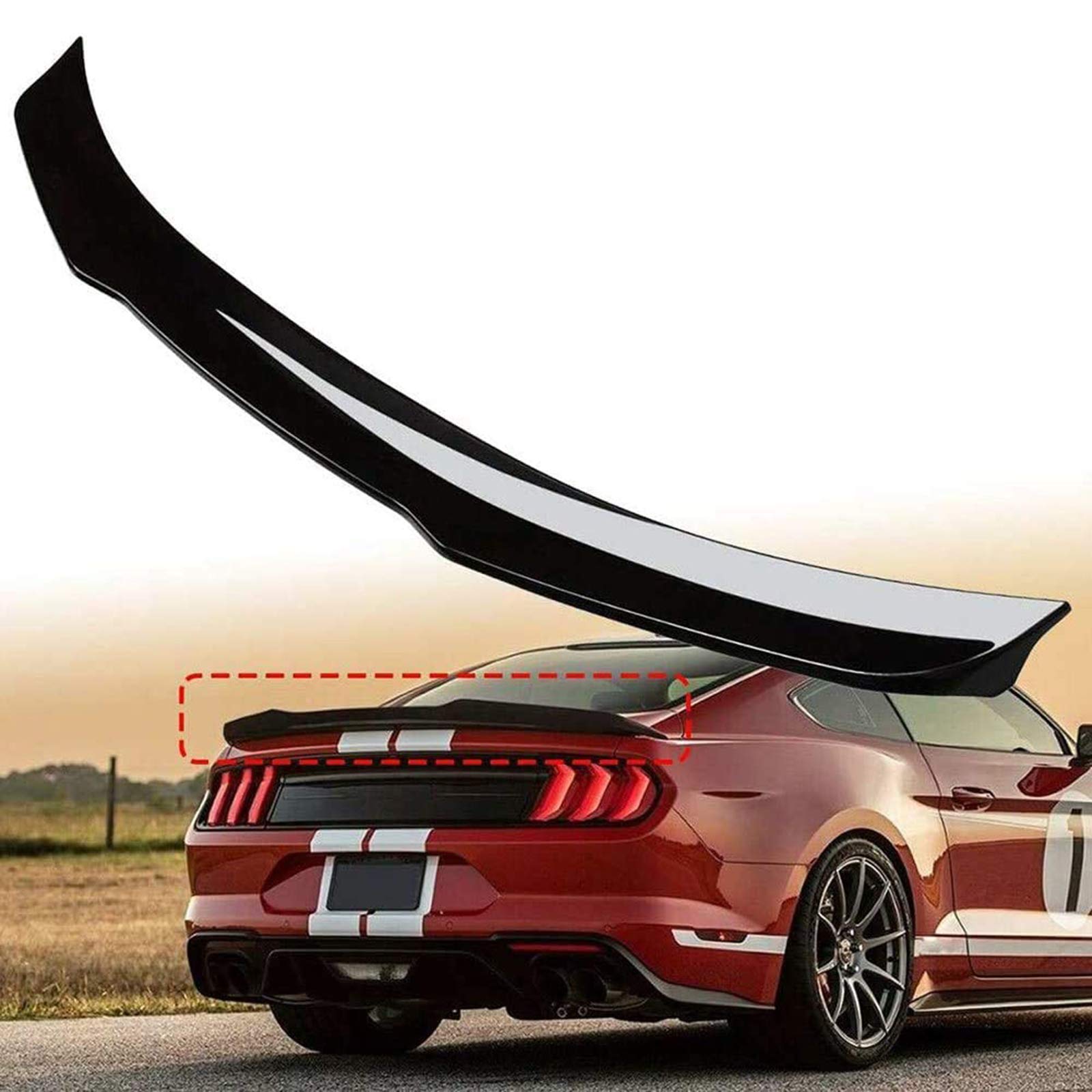 Buy Abs Rear Trunk Spoiler for 20152019 Mustang 2door Coupe Trunk Lip