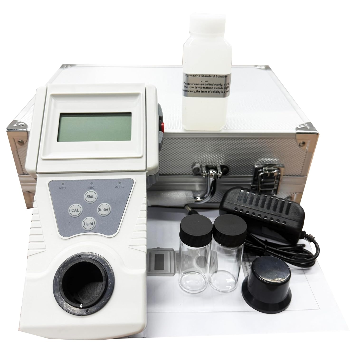 Portable Turbidity Meter Instrument Large Range Turbidimeter with Formazine Standard Turbidity Solution Measuring Range 0~1000 NTU Min Indication 0.1 NTU Repeatability (Linear Error) ≤2%