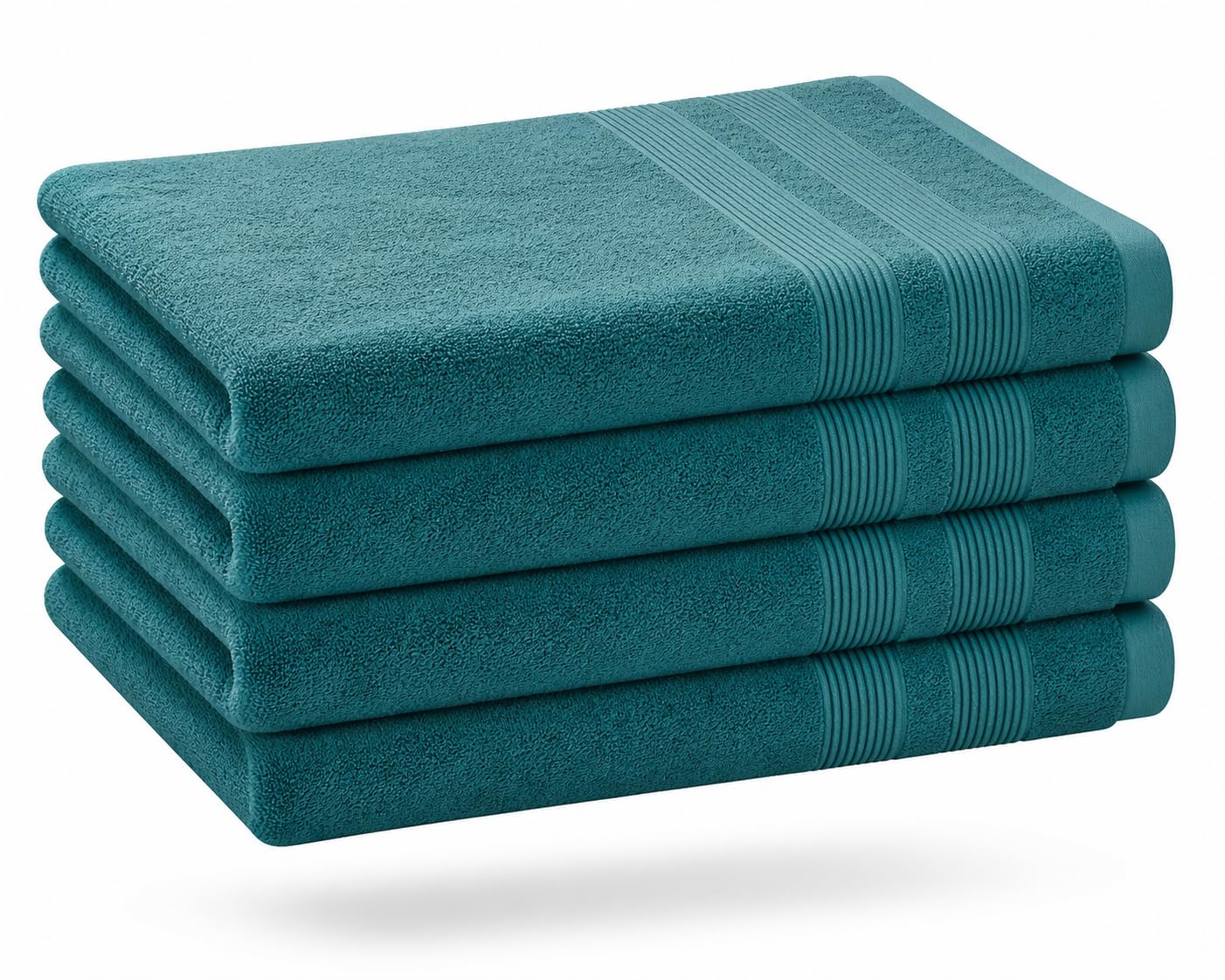 Beddings Direct Towels | Hand Towels 80 x 50 cm | 450 GSM Towel Set of 4 | Hand Towels for Bathroom | Hotel & Spa Quick Dry Towel | 100% Cotton Bathroom Linen | Hand Towels for Kitchen (King Fisher)