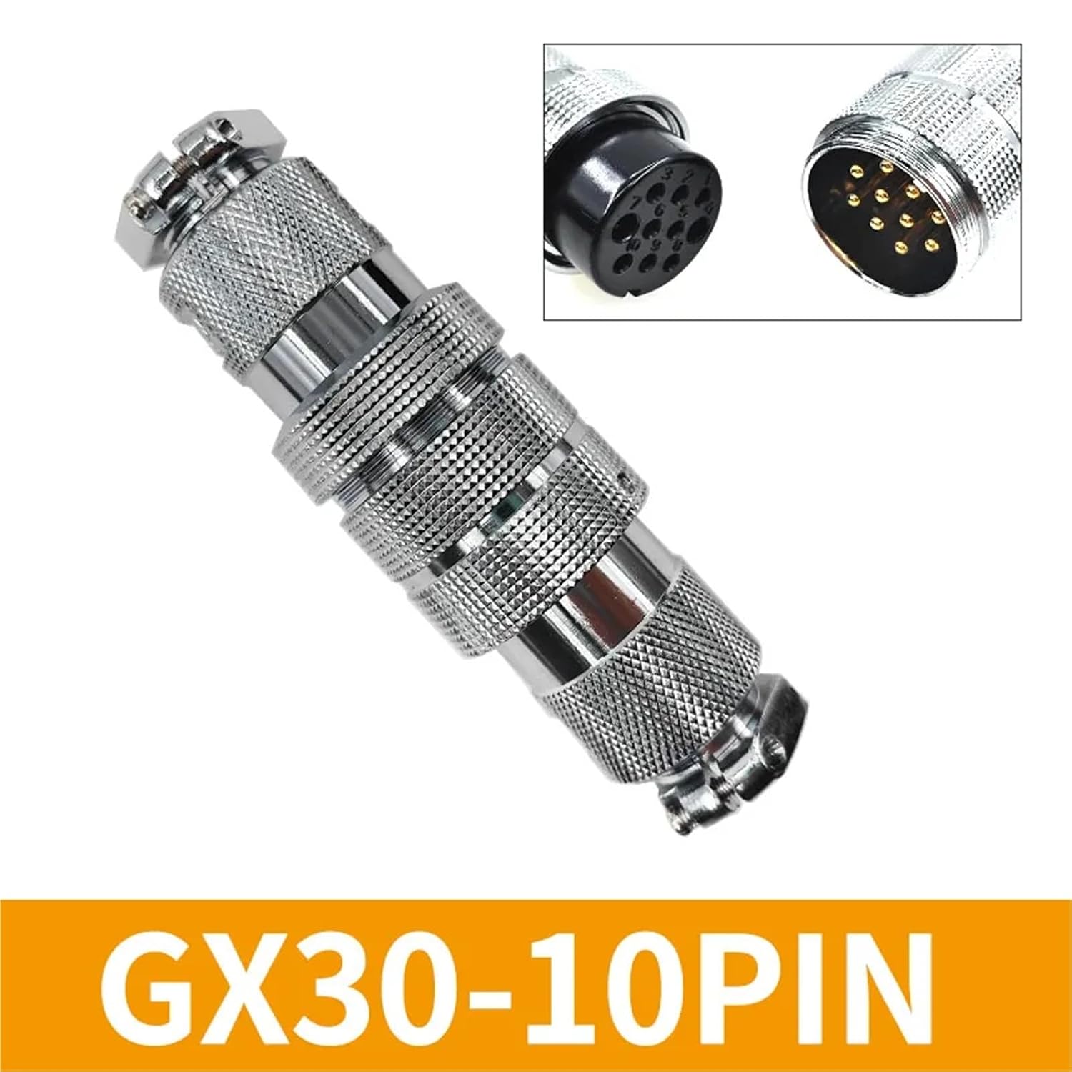 DF30 GX30 30MM Metal 2 3 4 5 6 7 8 10 14 Pin Industrial Socket Automotive Connector PCB 1Pcs(10PIN)