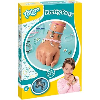 Totum Pretty Pony Bracelet Making Kit - Horse Charm & 66 Beads 6+