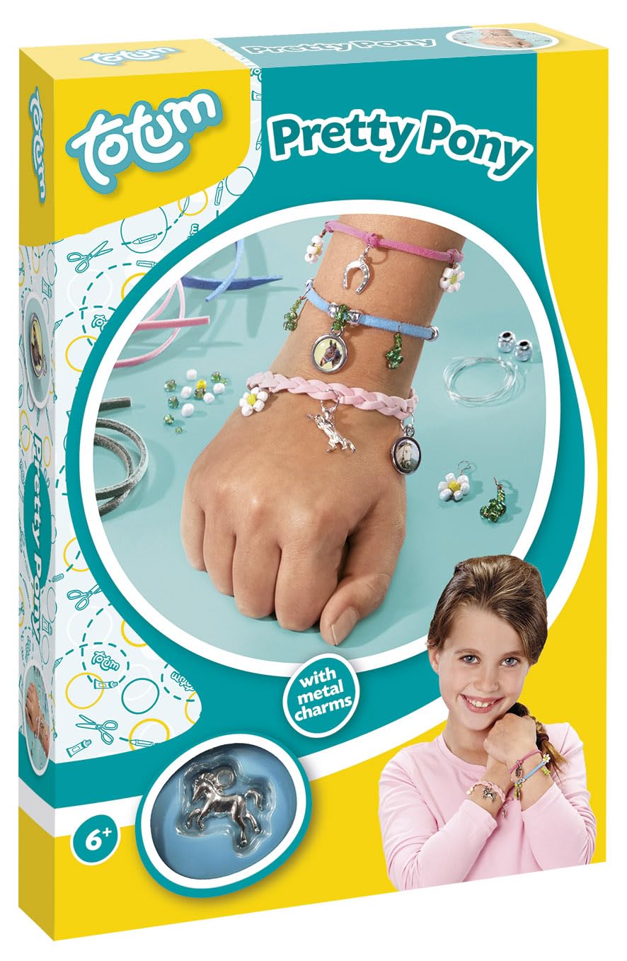 Creativity 29538 Creativity Pretty Pony - Bastle deine eigenen Armbänder mit verschiedenen Pferdeanhängern und Perlen, piccolo