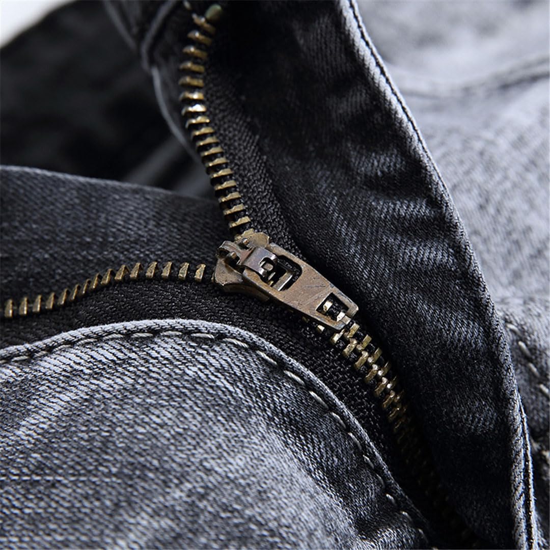 Vogrtcc Pantaloni Lunghi Casual Elasticizzati in Jeans da Uomo