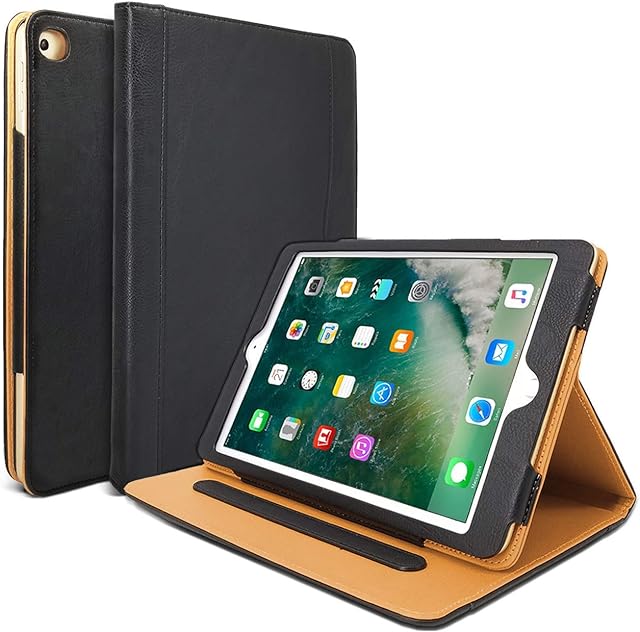 Danycase New iPad 2018/2017 9.7 inch Case 5th/6th Generation Auto Sleep/Wake Cover Stand Folio Cover Case for Apple iPad 9.7 inch, Also Fit iPad Air 2 / iPad Air(Black)