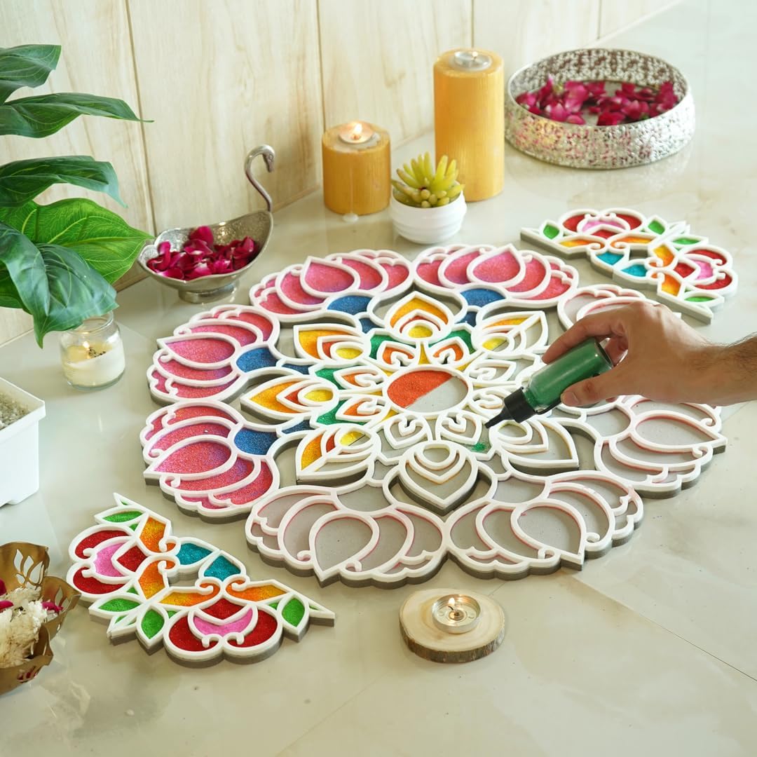 Island Rangoli Bhavy Design 22 inches | Crochet Series | Available in 16" Size | Rangoli Mat | Floating Rangoli (22 inches) (22 inch) (B0CPQ3DLCJ) Amazon Price History, Amazon Price Tracker