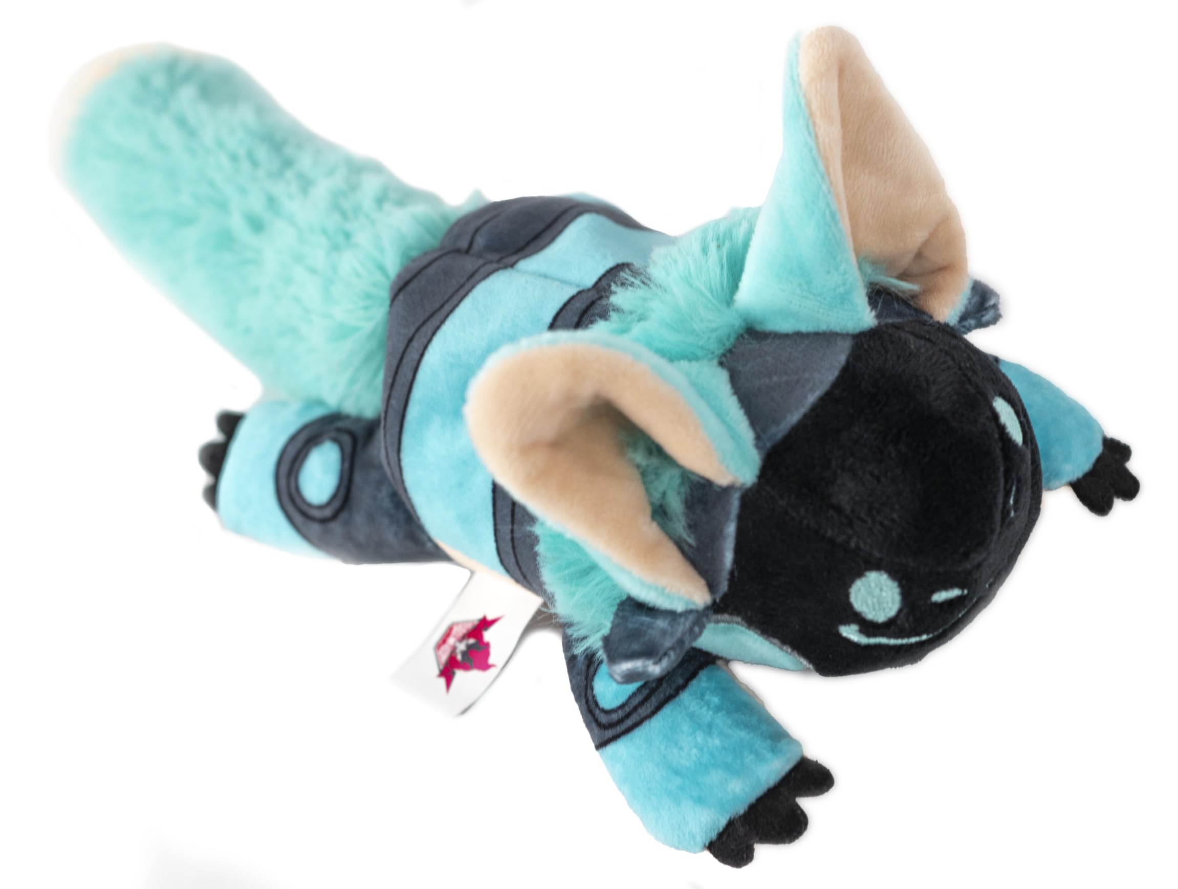 Protobean V3 Plushie – Aqua | Soft & Squishy Collectible Plush Toy | Adorable Robot Bean Plush for Snuggles & Display