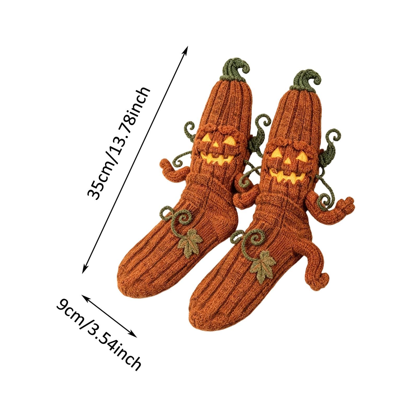 Générique Chaussettes Fantaisie Halloween Unisexes 3D Drôles Costume Soirée