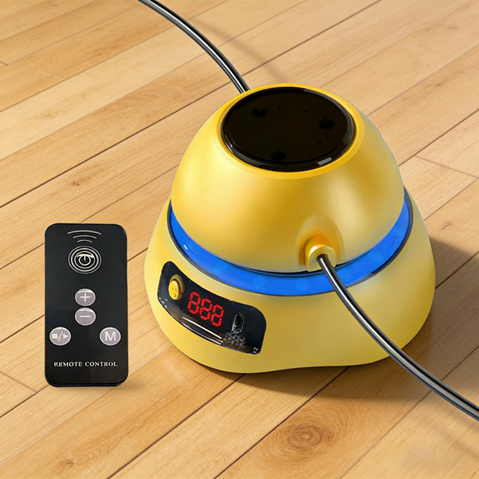 Elektrisches Springseil, 1–10 Geschwindigkeitsstufen, Farblicht-Springausrüstung, intelligente Springseilmaschine mit Fernbedienung, für Kinder, Erwachsene, Männer, Frauen, Heimsport, Outdoor-Übungen