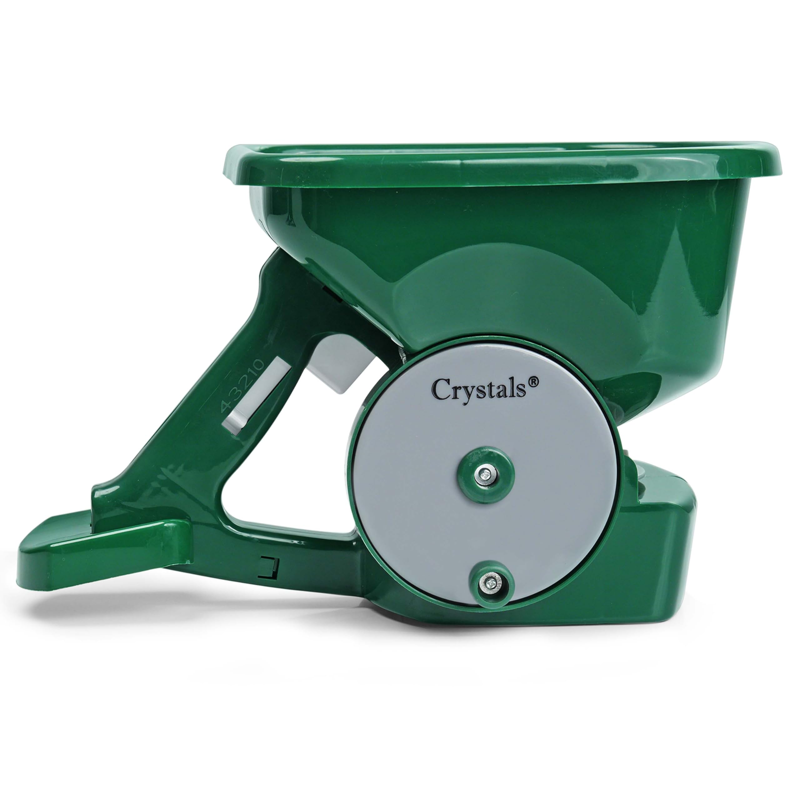Crystals Spandiconcime portatile – Spandiconcime rotante per erba e prato – Spandiconcime manuale