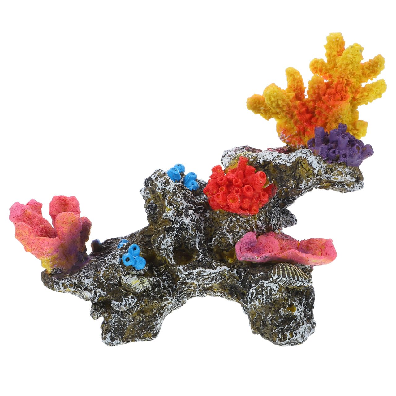 SUPVOX Artificial Coral Reef Aquarium Ornament 8 07X6 29X2 75In Fish Tank Coral Decor for Aquatic Pets Underwater