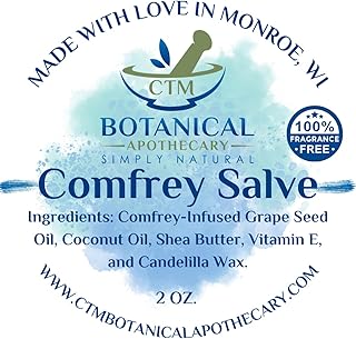 CTM Botanical Apothecary Comfrey Salve (2 OZ., Essential Oil Free)