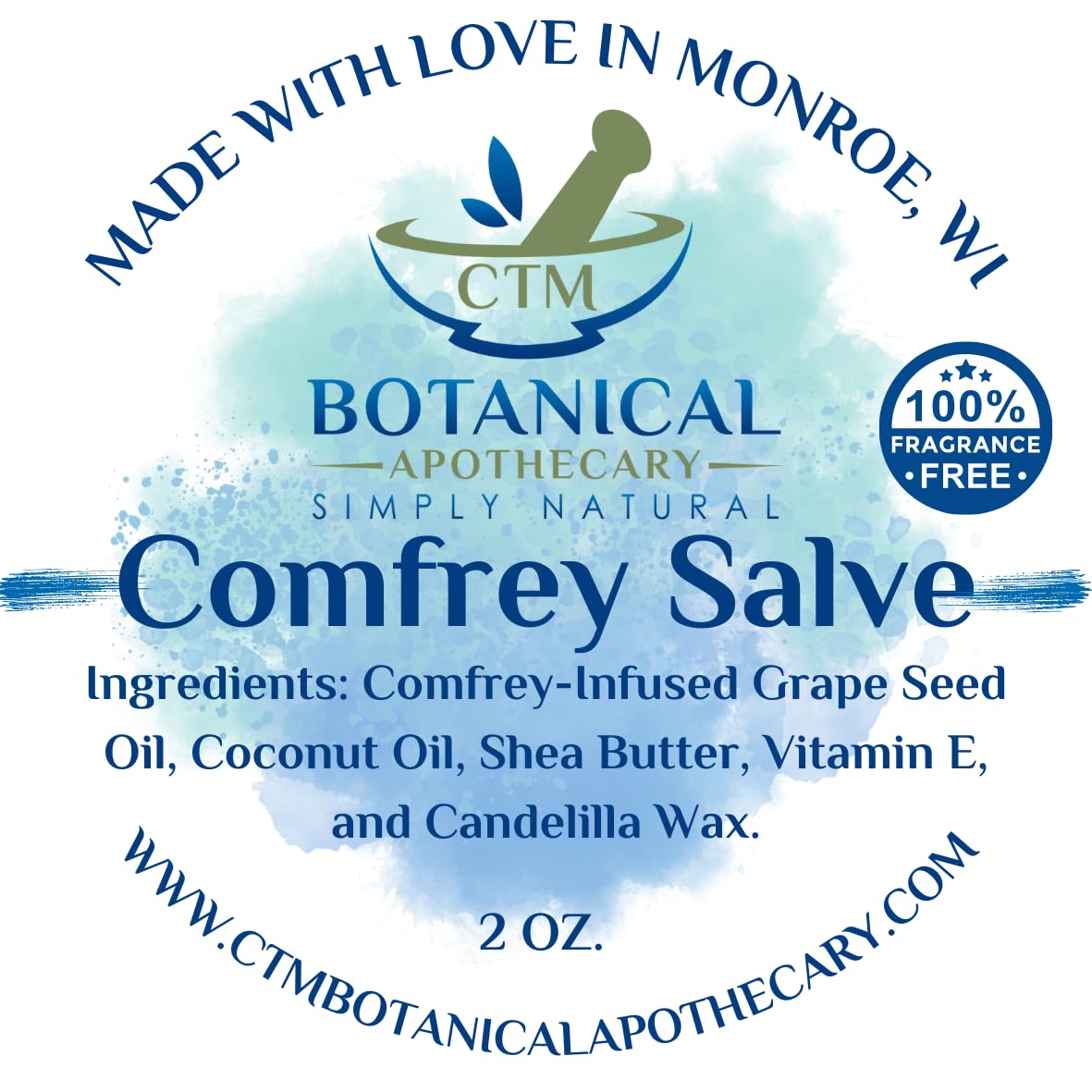 Comfrey Salve (4 OZ., With Essential Oil)
