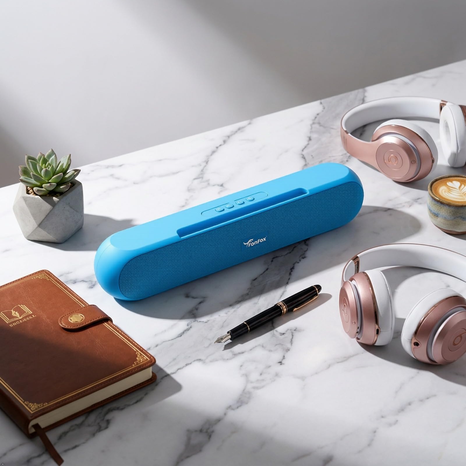 Portable Wireless Bluetooth Speaker with HD Sound, USB/TF Card, AUX, FM Radio & Built-in Rechargeable Battery Bluetooth Speaker, Blue, Portable Wireless Sound Bar (Aura PRO 2003,)-image-26