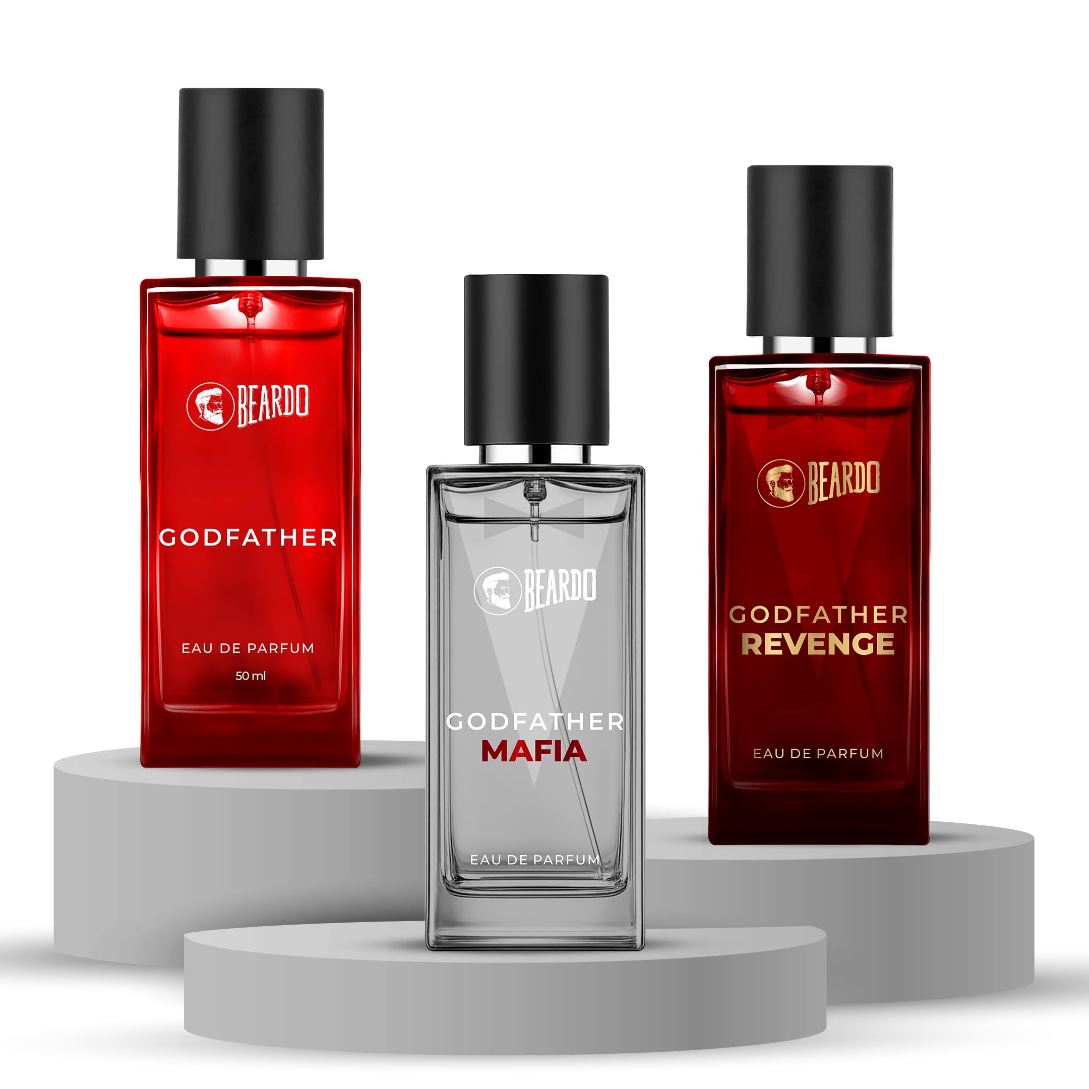 Beardo Godfather Perfume Trio for Men - 50ml X 3 - Image 1