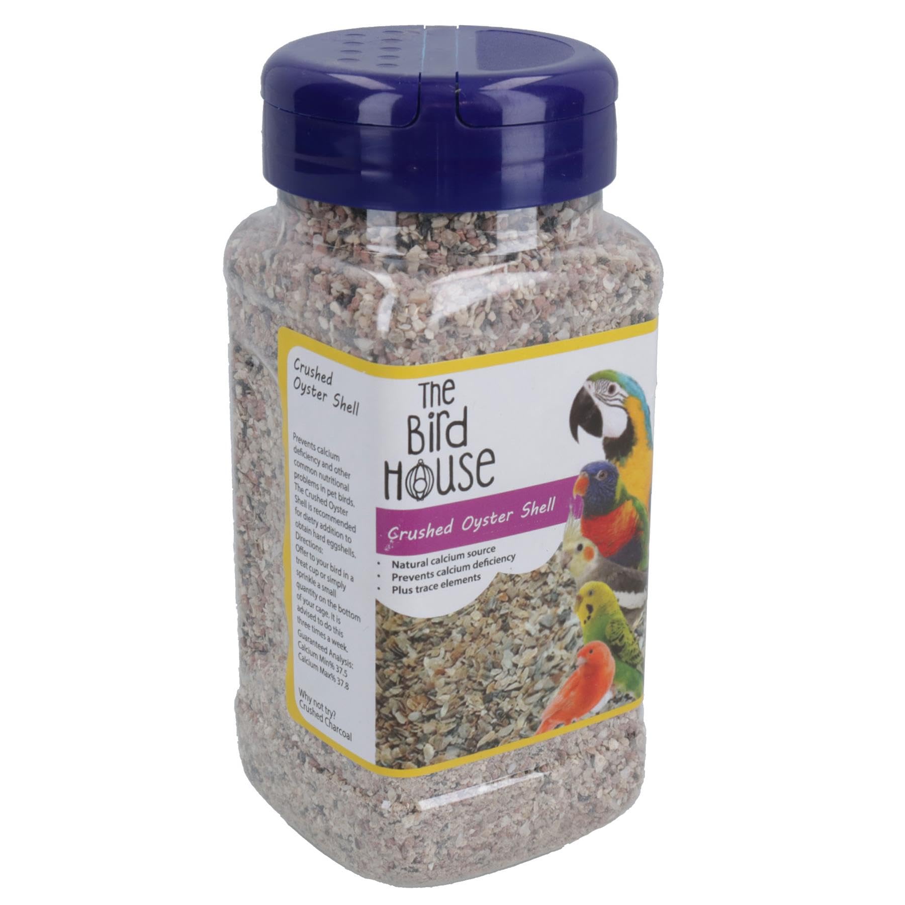 1PK 600g Bird Crushed Oyster Shell Calcium & Mineral Help Aid Digestion Cage