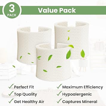 Future Way MAF2 Humidifier Filter Compatible with AIRCARE MA0800, Kenmore 15408 Humidifier, 3-Pack