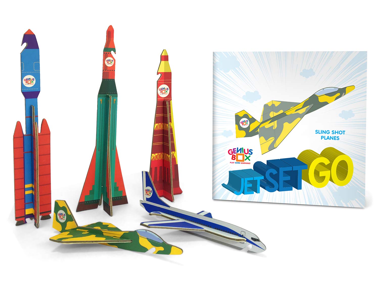 Genius Box - Play some Learning Transport Express Activity Kit,Paper,Multicolor (PLAK0016) 30 Activity Kit 1