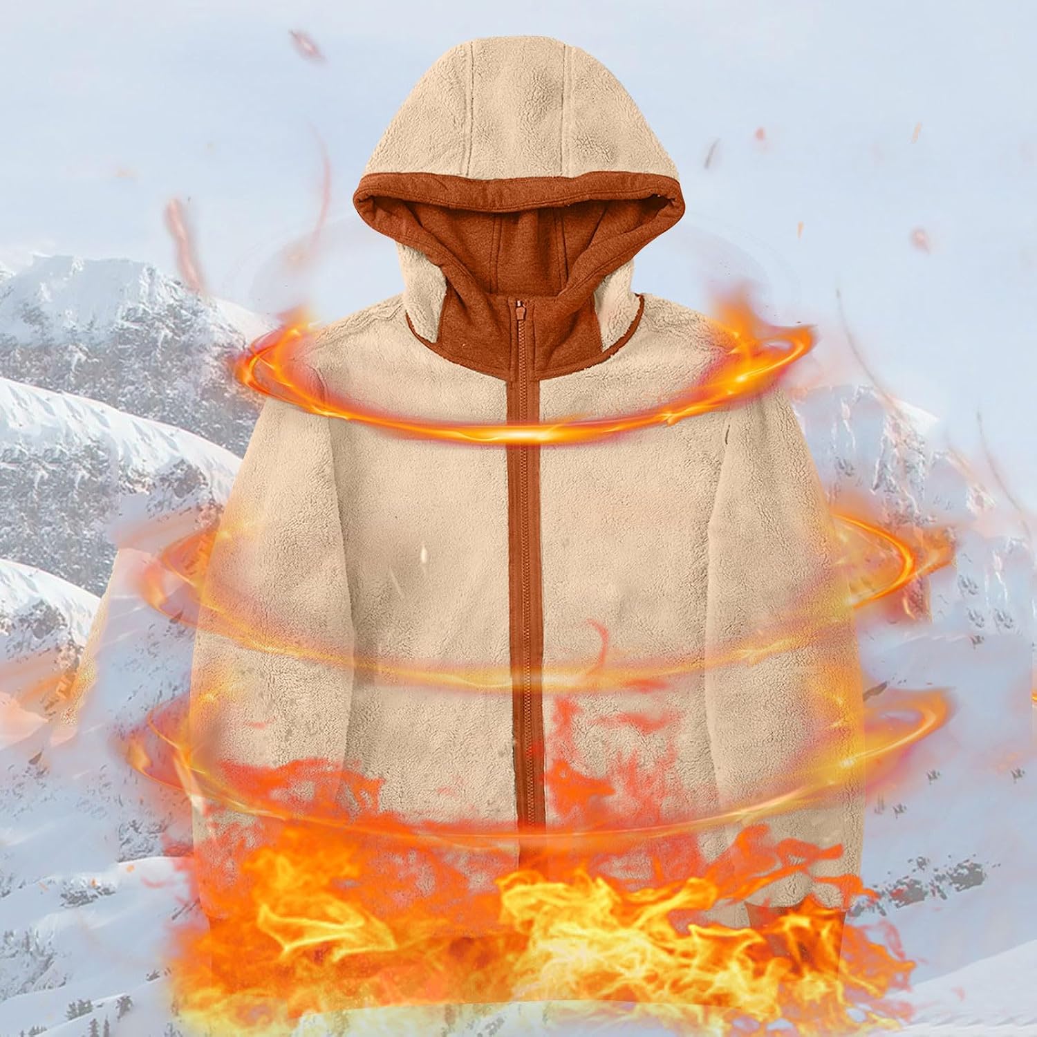 Sherpa Lined Hoodie for Men Warm Fleece Winter Jacket Zip Up Coat | Mens Sweater Men Zip-Up Hoodies For Hoodie Hoddie Sweaters Graphic T-Shirts Red Sweatshirts Zip Up Sweatshirt Summer Crew