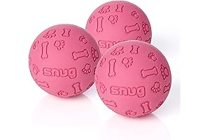Pink Snug Tennis Balls for Small and Medium Dogs
