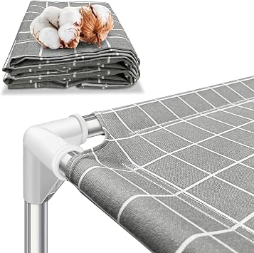 Large Elevated Dog Bed with Extra Replacement Cover, Raised Dog Cot for Large Dogs