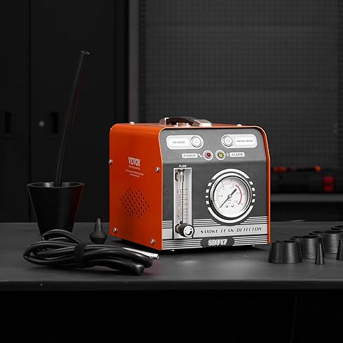 Miniatura 8 de VEVOR Detector de fugas de máquina de humo automotriz, probador de fugas de máquina de humo EVAP con bomba de aire incorporada, medidor de presión y