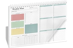 INK+VOLT Weekly Planner Note Pad - Master Your Time with Effortless Organization