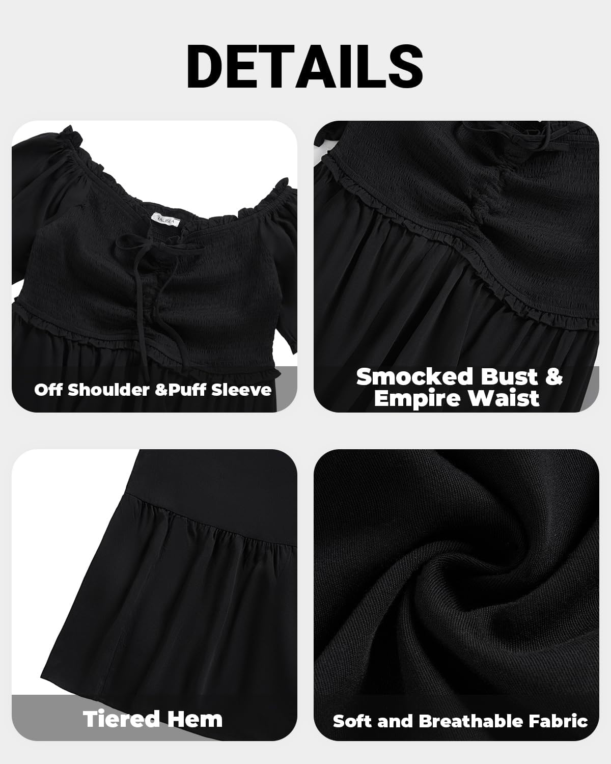 Plus Size Sun Dresses Women - Summer Off The Shoulder Puff Sleeve A Line Boho Maxi Flow Long Dress 2025 - Image 5