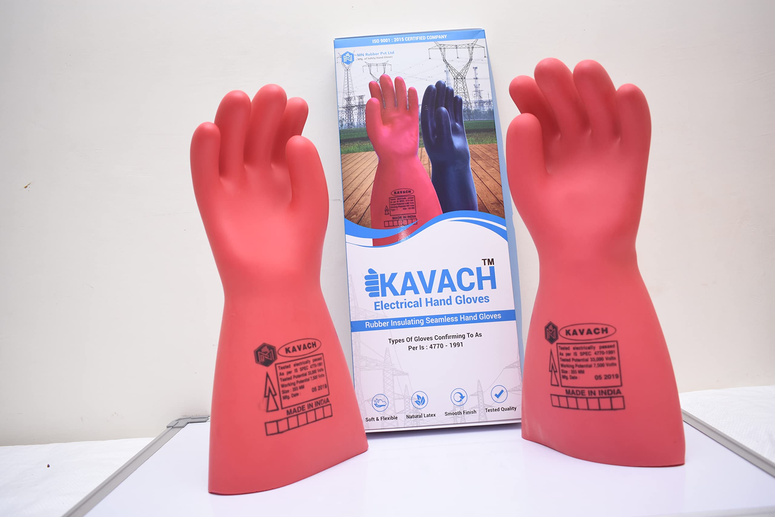 HAND CARE KAVACH EG-11KV Rubber Electrical 11 KV kavach Gloves (B09Q261DH9) Amazon Price History, Amazon Price Tracker