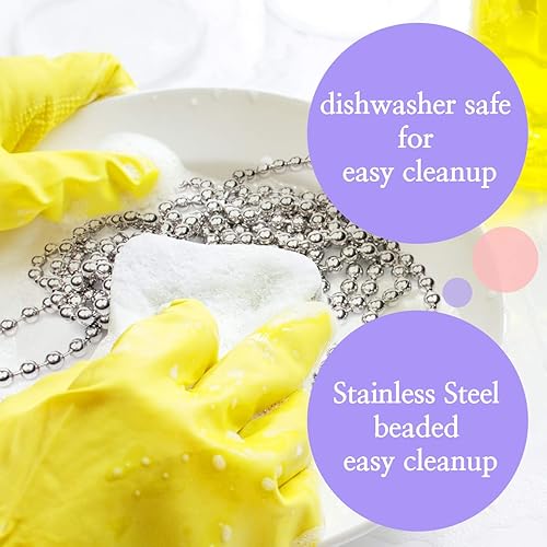 Miniatura 5 de Pesos de corteza de pastel para hornear - corteza de pastel, cadena de pastel de acero inoxidable de 10 pies de largo